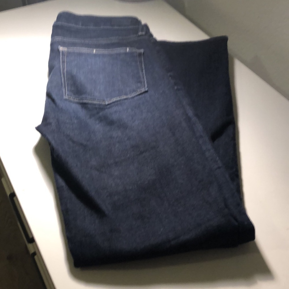 Paige Skyline Ankle Peg Dark Wash Jeans - Picture 5 of 10